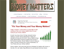 Tablet Screenshot of moneymatters.org