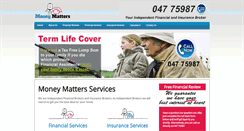 Desktop Screenshot of moneymatters.ie